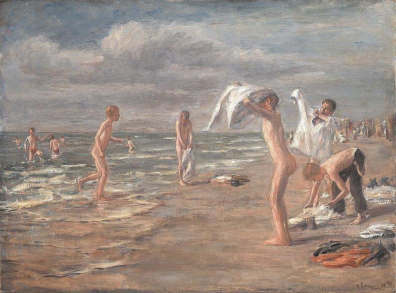 Max Liebermann Boys Bathing Germany oil painting art